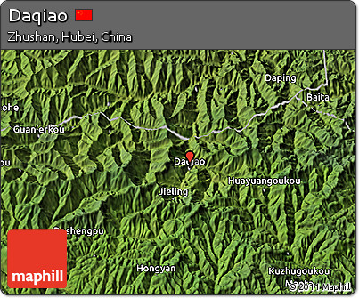Satellite 3D Map of Daqiao