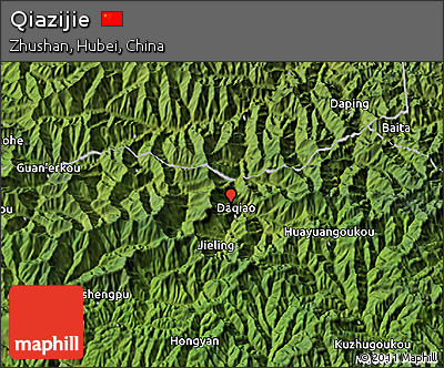 Satellite 3D Map of Qiazijie