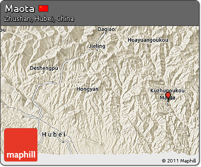 Shaded Relief 3D Map of Maota