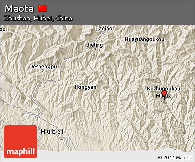 Shaded Relief 3D Map of Maota
