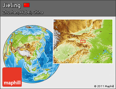 Physical Location Map of Jieling