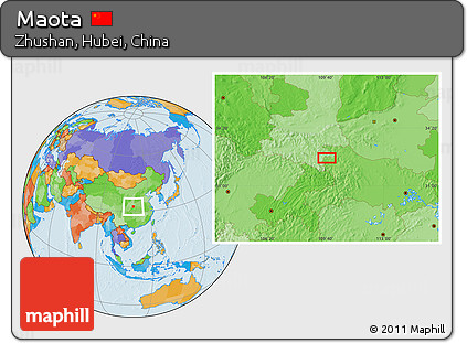 Political Location Map of Maota