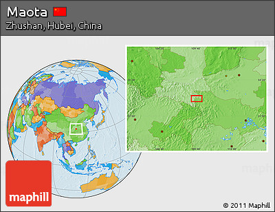Political Location Map of Maota
