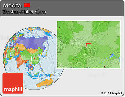 Political Location Map of Maota