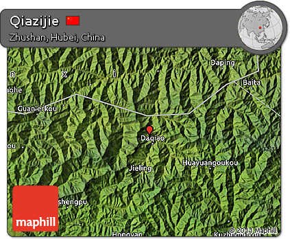 Satellite Map of Qiazijie