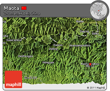 Satellite Panoramic Map of Maota