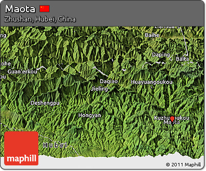 Satellite Panoramic Map of Maota