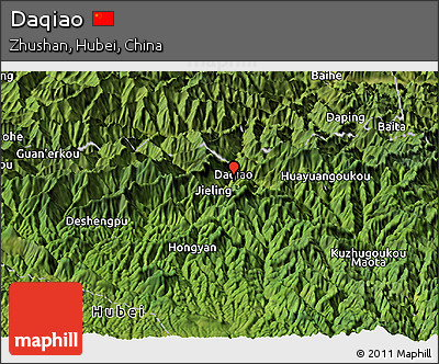 Satellite Panoramic Map of Daqiao