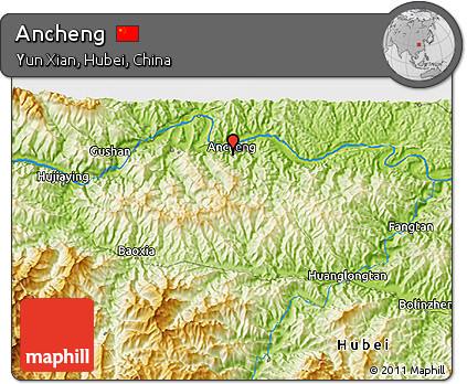 Physical 3D Map of Ancheng