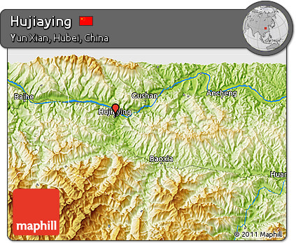 Physical 3D Map of Hujiaying