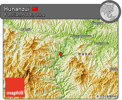 Physical 3D Map of Hunanzui