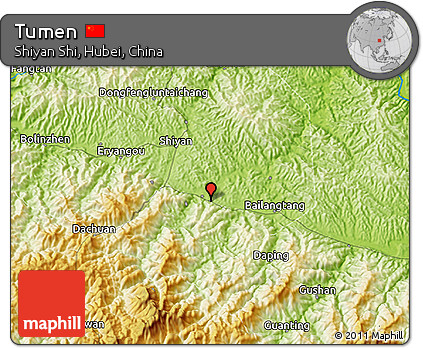 Physical 3D Map of Tumen