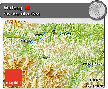 Physical 3D Map of Wufeng