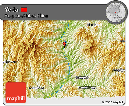 Physical 3D Map of Yeda