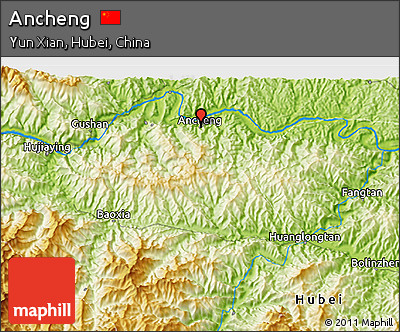 Physical 3D Map of Ancheng