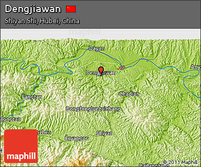 Physical 3D Map of Dengjiawan