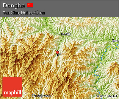 Physical 3D Map of Donghe