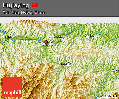 Physical 3D Map of Hujiaying