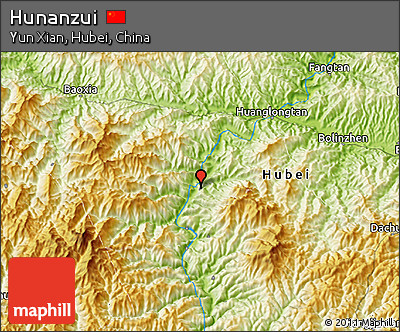 Physical 3D Map of Hunanzui