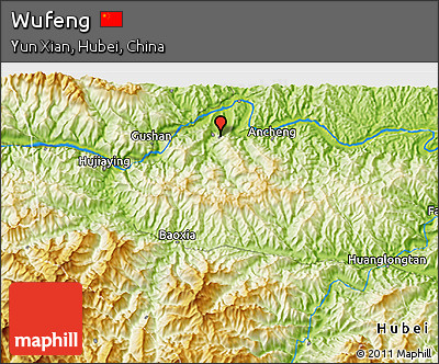 Physical 3D Map of Wufeng