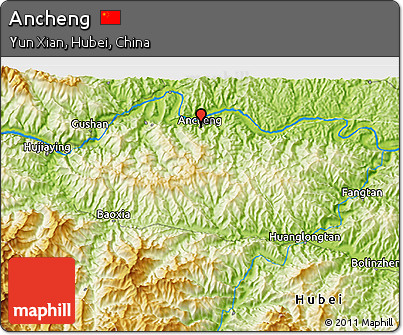 Physical 3D Map of Ancheng