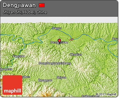 Physical 3D Map of Dengjiawan