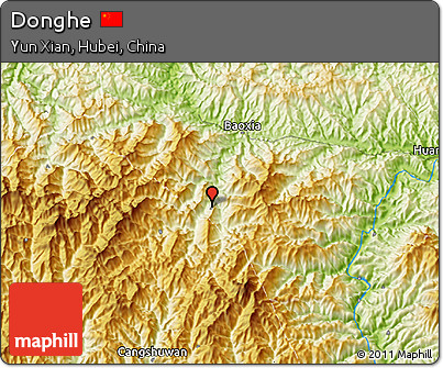 Physical 3D Map of Donghe