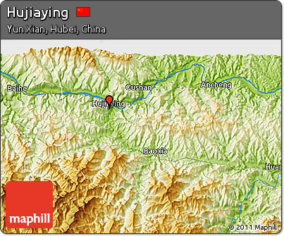 Physical 3D Map of Hujiaying