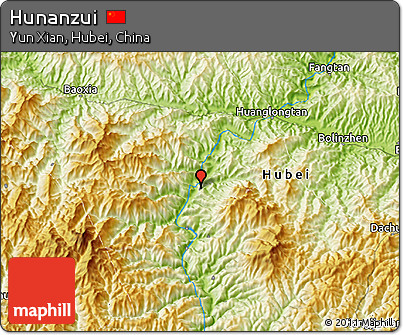 Physical 3D Map of Hunanzui