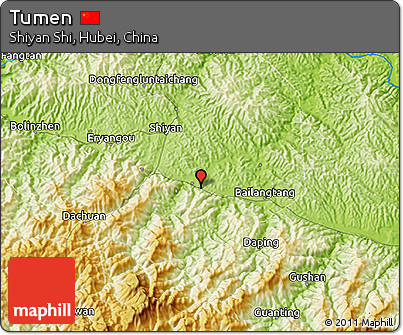 Physical 3D Map of Tumen