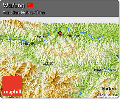 Physical 3D Map of Wufeng