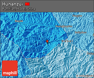 Political 3D Map of Hunanzui