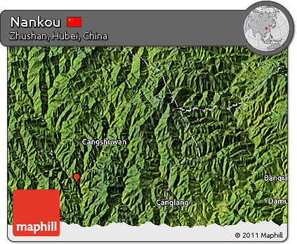 Satellite 3D Map of Nankou