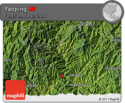 Satellite 3D Map of Yaoping