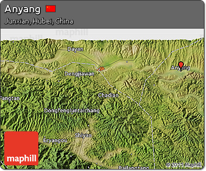 Satellite 3D Map of Anyang