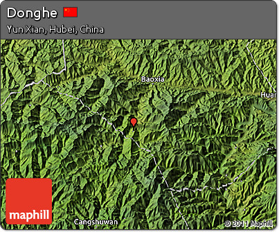 Satellite 3D Map of Donghe