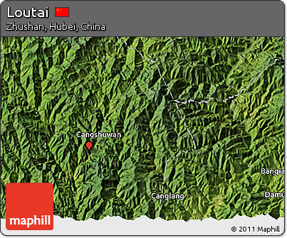 Satellite 3D Map of Loutai