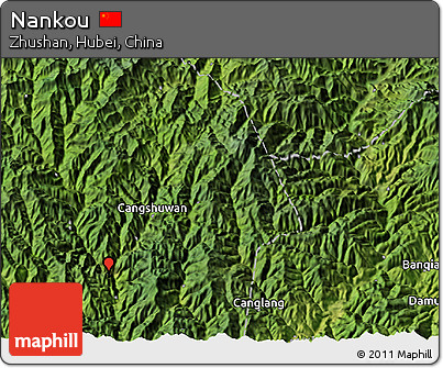 Satellite 3D Map of Nankou