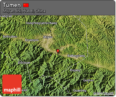 Satellite 3D Map of Tumen