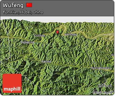 Satellite 3D Map of Wufeng