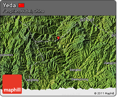 Satellite 3D Map of Yeda