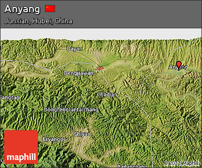 Satellite 3D Map of Anyang
