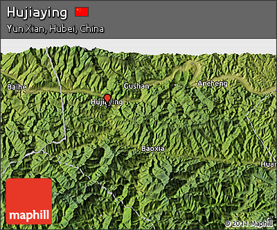 Satellite 3D Map of Hujiaying