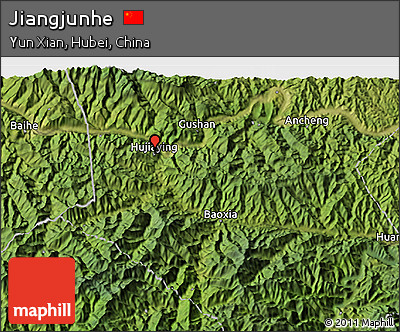Satellite 3D Map of Jiangjunhe