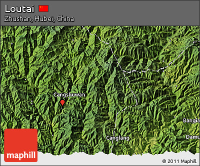 Satellite 3D Map of Loutai
