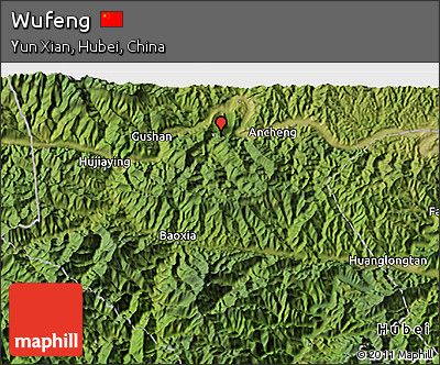 Satellite 3D Map of Wufeng