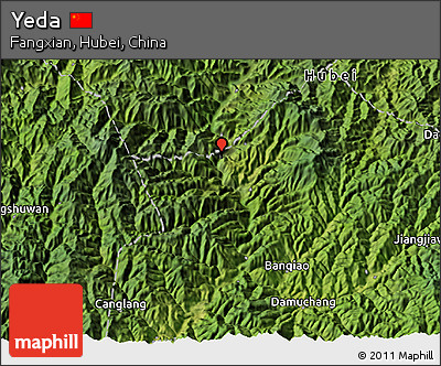Satellite 3D Map of Yeda