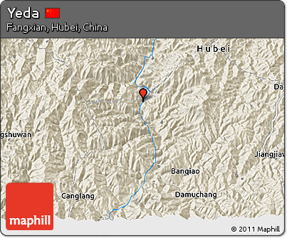 Shaded Relief 3D Map of Yeda