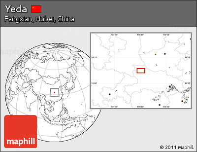 Blank Location Map of Yeda