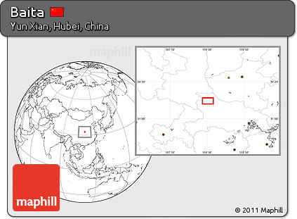 Blank Location Map of Baita
